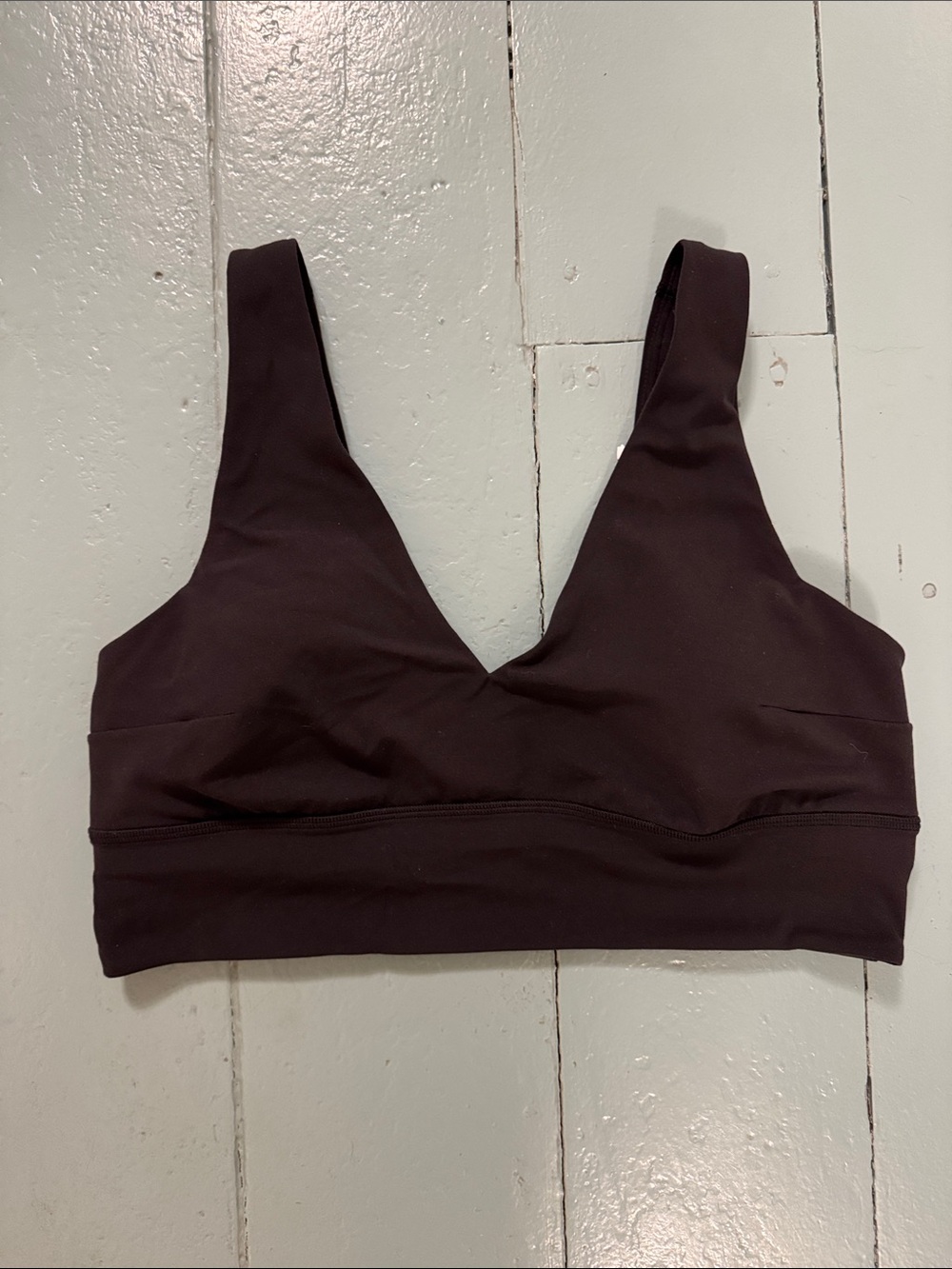 Lulu Lemon V-Neck Bralette in black size 10